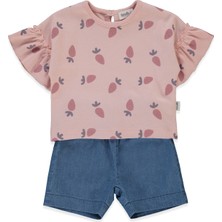 Bebetto Tencel Şort 2li Takım (Strawberry) Pembe