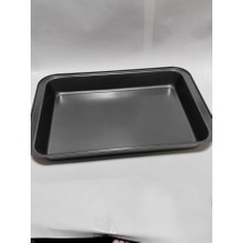 abnturk 42×29 Teflon Fırın Tepsisi, Siyah, Dayanıklı ve Pratik Kullanım