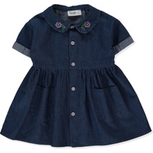 Bebetto Tencel Elbise (Flower Gırl) Lacivert