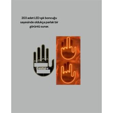 Ronanna Kablosuz Kumandalı LED Jest Işığı – 3 Modlu Araba Arkası Mesaj Işığı, 203 LED ile Yüksek Parlaklık