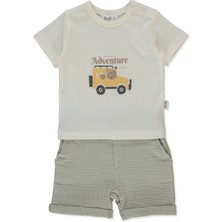 Bebetto Müslin Şort 2li Takım (Adventure) Yeşil