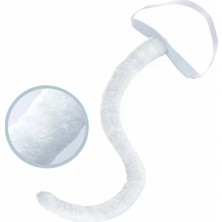 tp Beyaz Peluş Kuyruk Şekil Verilebilir 70 cm - Lisinya