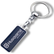 Mozoko Yüksek Kaliteli Siyah Husqvarna Logolu Damla Baskılı Şık Hediyelik Motor Anahtarlığı