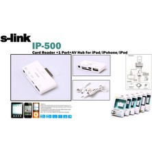 Ronanna S-Link IP-500 Ipod-Iphone-Ipad 5ın1 Av+Kamera Kablosu