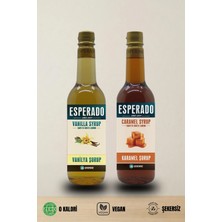 Esperado -ŞEKERSİZ  - ZERO  VANİLYA - KARAMEL AROMALI  KAHVE ŞURUBU- 2 Lİ  SET  - 750 ml x 2 Ad.