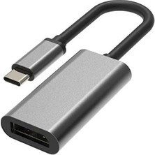 Misda Store Type-C To Displayport Adaptör USB C Dp Çevirici Notebook Pc Bilgisayar Uyumlu HC67 (Hdmı Değildir)