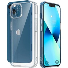 Misda Store Trend iPhone 13 ile Uyumlu Şeffaf Kılıf, Kamera Korumalı 13 (6.1'') Şeffaf Silikon Kılıf, Kamera Koruyuculu iPhone 13 Kılıfı