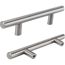 Misda Store Adet Pürüzsüz 128 mm Inox Metal Dolap Dolabı Mobilya Mutfak Çekmece Kapak Kulbu Kulpu Kulpları