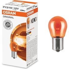 Misda Store P21W 12V 21W 93 BAU15S 7507 Yakın Tırnak Sarı - 10 Adet