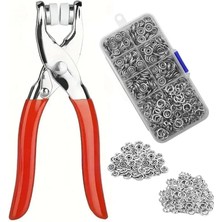 Misda Store 100 Adet Paslanmaz Çelik Çıtçıt ve Pense Seti Metal Çıt Çıt Makinesi