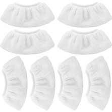 Misda Store 8 Mikrofiber Kapak Seti Kärcher Buharlı Temizleyici Aksesuarları Için Uyumlu Easyfix Sc 2, Sc 3, Sc 4, Sc 5 (El Memesi Için)