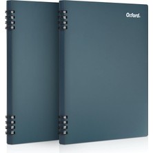 Misda Store Taş Kağıt Defter, 5-1/2" x 8-1/2", Mavi Kapak, 60 Yaprak, 2'li Paket (161646)