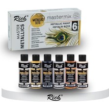 Misda Store Mastermix Akrilik Boya 60 cc 6 Lı Metalik Renkler