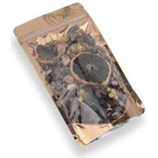 Konak Ambalaj Şeffaf Gold Metalize Kilitli Doypack 110X185X7 mm 3000 Adet