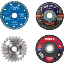 Misda Store Mermer Metal Ahşap Granit Demir Fayans Kesme Diski Seti (4 Parça)