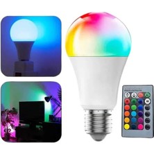 Ronanna Akıllı Rgb LED Ampul LED Uzaktan Kumandalı Renk Değiştiren Ampul
