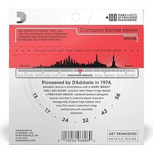 Misda Store EJ24 Akustik Gitar Tel Seti, Phosphor-Bronze, True Medi
