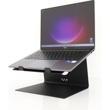 Misda Store Metal Laptop Standı - Siyah - Laptop Yükseltici - Altlık - SLS1BL