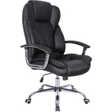 Misda Store Siyah Yüksek Sırtlı Döner Ofis Koltuğu, Dolgu OBG57B