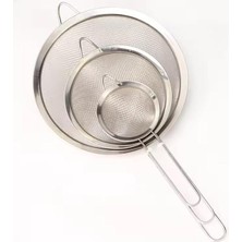 Misda Store Paslanmaz Çelik Pratik 3'lü Çay Süzgeci