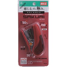 Misda Store HD-10NLK/R Zımba, Sakuri, 20 Parça, 100 Yedek Iğne Tutar, Kırmızı