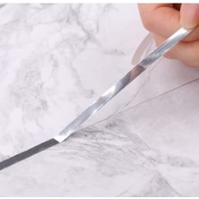 Misda Store Fayans ve Karo Arası Şerit Bant, 1 cm 50 Metre Fayans Arası Kullanım Su Geçirmez Şerit Bant (Gümüş,silver)