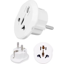 Misda Store Evrensel Uluslararası Priz Fiş Adaptör Çevirici 16A 250V Seyahat Fişi Dönüştürücü Adaptörü, Ce Sertifikalı, 200'DEN Fazla Ülkede Abd/avustralya/uk