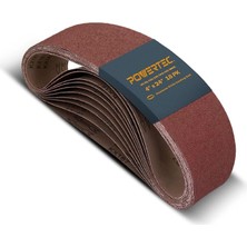 Misda Store 110008 4 x 24 Inç Zımpara Kayışları | Alüminyum Oksit Zımpara Kemeri Çeşitleri, 3 Adet 60 80 120 150 240 400 Irmik | Taşınabilir Bantlı Zımpara Makinesi Için Premium Zımpara Kağıdı - 18'li