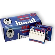 Misda Store Tek Kullanımlık Kibrit Kan Taşı 1 Paket/24 KART/480 Adet Tek Kullanımlık Kantaşı