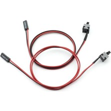 Misda Store Uzun Kasa Start Power Butonu Kablolu 1.5 Metre