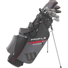 Misda Store Sporting Goods Right Hand Erkek Komple Golf Seti, Gri/kırmızı, Standart Taşıma