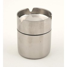 Misda Store Paslanmaz Çelik Kokusuz Küllük Kül Tablası Rüzgar Geçirmez 9 cm Boy (Küçük)