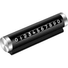 Misda Store Araç Park Kasa Çevirmeli Araç Içi Park Telefon Numaratör Park Numarası Parkmatik Araç Torpido Üstü Parktel Telefon Yazısı Siyah