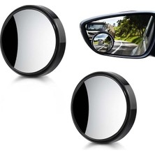 Misda Store 2" Kör Nokta Aynası - Hd Yuvarlak Dışbükey Ayarlanabilir Araç Yan Dikiz Aynası | Geniş Açı Görüş - Araba, Suv, Kamyon, Motosiklet ve Atv Için 2'li Set
