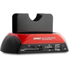 Misda Store HDC-385 Harici USB 2.0 2.5"- 3.5" Ide+Sata HDD + Kart Okuyucu Docking