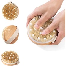 Misda Store Kuru ve Islak Vücut Fırçası – Yumuşak Lifli, Kaymaz Saplı, Cilt Eksfoliasyonu ve Masaj Için Büyük Başlıklı Banyo Fırçası (11 Cm)