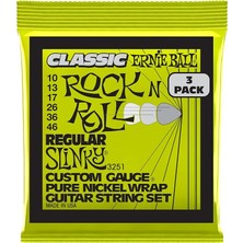 Misda Store Ballu Düzenli Slinky Klasik Rock And Roll Elektro Gitar Dizeleri Saf Nikel Yara 3 Paket Ölçer 10-46