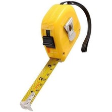 Misda Store Hengshida Şerit Metre Paslanmaz 5m x 16FT Otomatik Tuşlu Ölçüm Metresi 1410