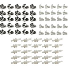 Misda Store Bilgisayar Montaj Vidaları 25'er Adet Set (Toplam 75 Adet). Kasa, Anakart, Dvd. HDD ve SSD Disk Için