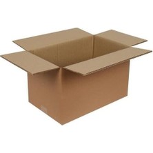 Misda Store 10 Adet 50X30X30 Taşıma Kolisi, Çift Oluklu Boş Koli, Çeyiz Kolisi, Karton Koli, Eşya Taşıma Kolisi