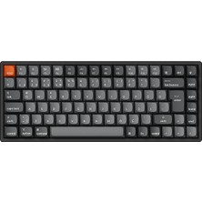 Misda Store K2 Max%75 Rgb Türkçe Red Switch Kablosuz Alüminyum Çerçeve Karbon Siyah Mekanik Klavye
