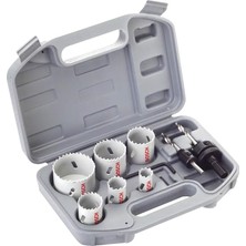 Misda Store Professional Accessories 9 Parçalı Delik Testeresi Seti Hss Bimetal Elektrikçi (Metal, Ahşap, Çap 20-68 Mm, Matkap Aksesuarı)