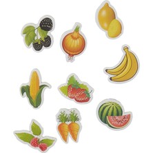 Misda Store Manyetik Meyveler Sebzeler Magnet Seti