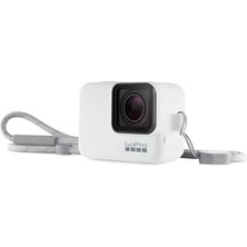 Misda Store Bileklik + Slikon Kılıf ve Boyunluk, Beyaz (Hero7 Black)