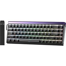 Misda Store Hero 68 He Manyetik Klavye Rapid Trigger Jade King Switch 8000Hz Rgb Neon Tkl Hot Swap Oyuncu Klavyesi Siyah