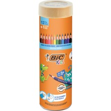 Misda Store Kids Evolution Üçgen Jumbo Boya Kalemi 13'lü Metal Tüp, Üçgen Tasarım, Kıymık Oluşturmaz, Çiğnemeye Karşı Dayanıklı