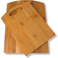 Misda Store 2 Boy Bambu Kesme Tahtası Seti, Bambu Kesim Tahtası, Bambu Et Tahtası | Pratik ve Dayanıklı 2 Boy Bambu Kesme Tahtası Seti - Mutfakta Kesme Işlemlerini Kolaylaştırın!