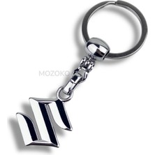 Mozoko Yüksek Kaliteli Suzuki Logolu Metal Araç Anahtarlık, Çift Yönlü Logo, Hediyelik Araba Anahtarlık