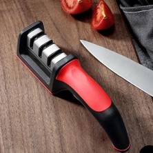Misda Store Bıçak Bileyici - 3 Açılı Elmas, Seramik, Tungsten Çelik Bileme Aleti | Mutfak & Şef Bıçakları Için