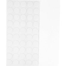 Misda Store Vida Çivi Gizleyici Tapa 21MM x 50 Parça | Çivi ve Vida Deliği Için Gizleyici Sticker | Kendinden Yapışkanlı Vida Tapası (Beyaz)